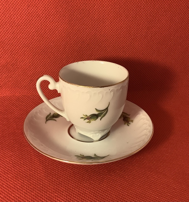 Very miniature coffee cup, Germany, Meissen. Hand painting.
