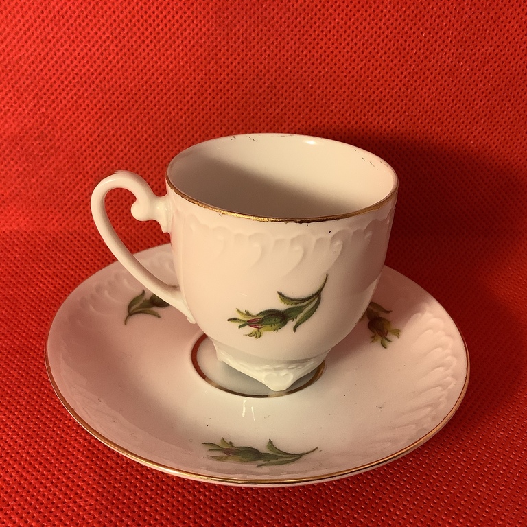 Very miniature coffee cup, Germany, Meissen. Hand painting.