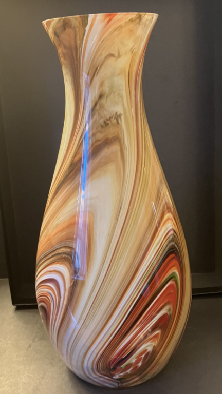 трехъярусная ваза из разноцветного стекла Гризинькалнс (общий)