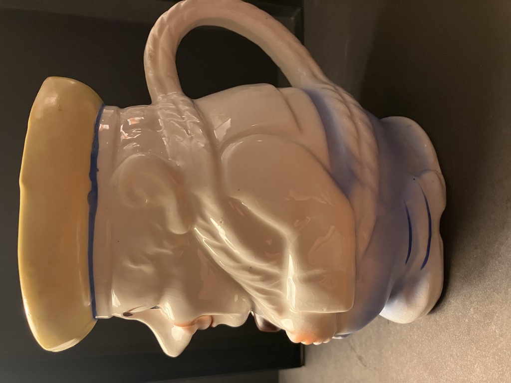 porcelain milk jug sailor with pipe