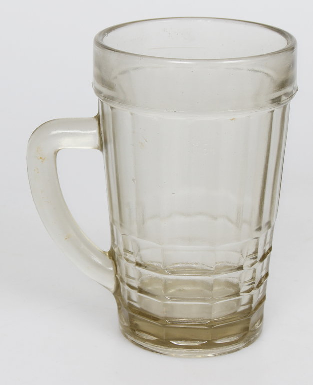 Glass beer mug