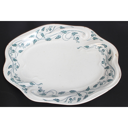 Faience serving plate