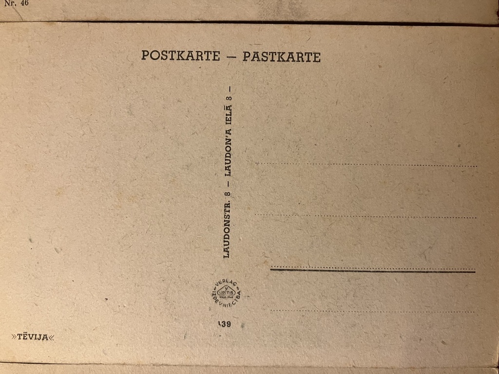 старые открытки Рига 1943 г. время немецкой оккупации 12 шт.