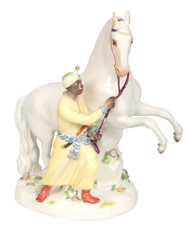 Porcelāna figūra ''Moris ar zirgu''
