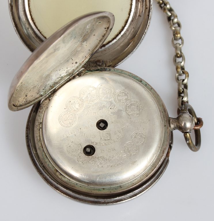 Silver pocket watch