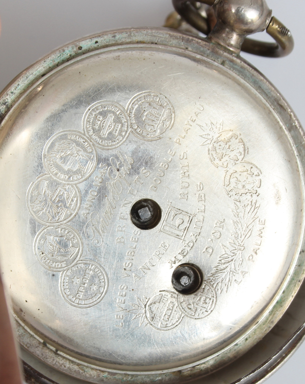 Silver pocket watch