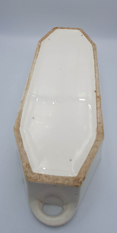 Faience herring dish with lid