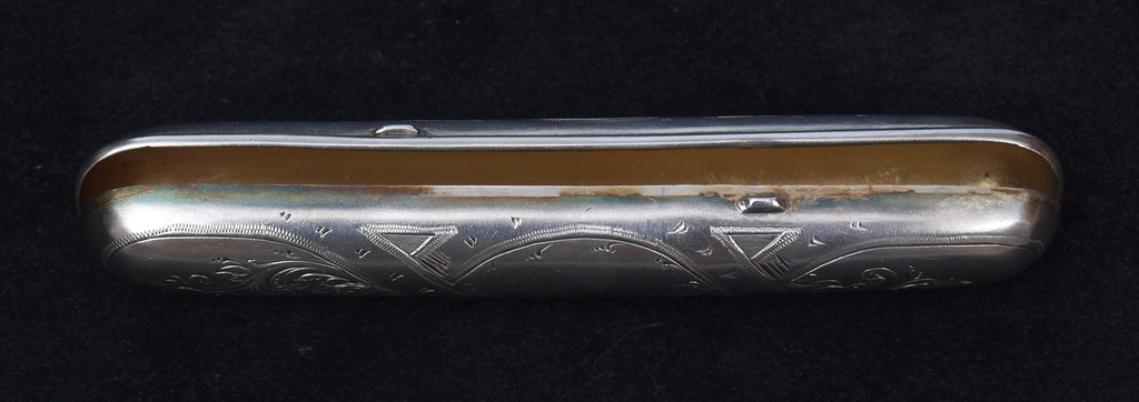 Silver cigarette case