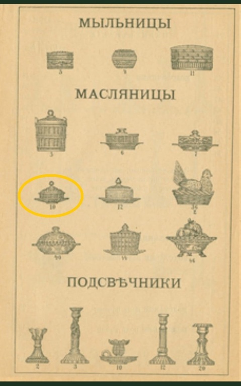 Масленка Мальцовский стекольный завод, 19 век. -20 век