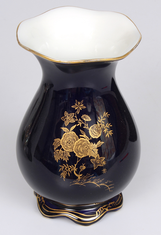 Cobalt porcelain vase