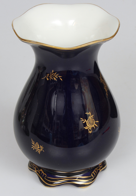 Cobalt porcelain vase