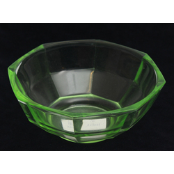 Uranium glass bowl