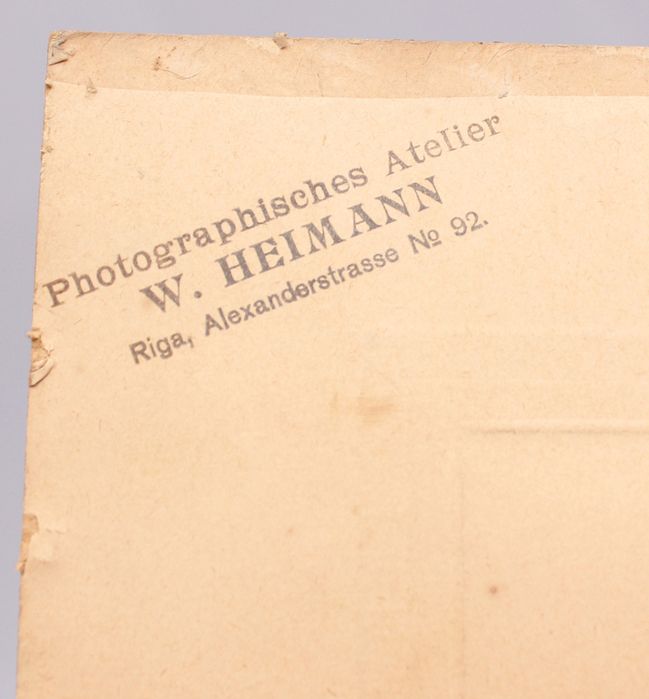 Lielizmēra fotogrāfija ''W.Heismann''