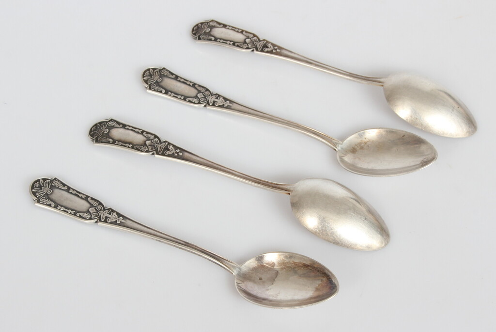 Silver teaspoons 4 pcs.