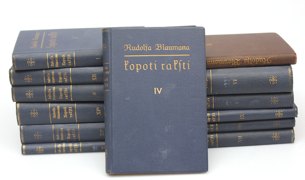 Collected writings of Rudolfs Blaumanis, 14 books