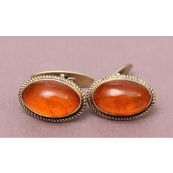 Amber cufflinks