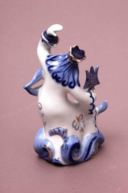 Porcelāna figūra Jūras cars Neptūns