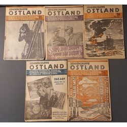 SENDSERGUPPE OSTLAAND Program of main transmitter Riga, transmitters Madona, Kuldiga and Liepāja. No. 24 14.XII.-20.XII.1941; No. 29, 30, 31, 34 - 1942