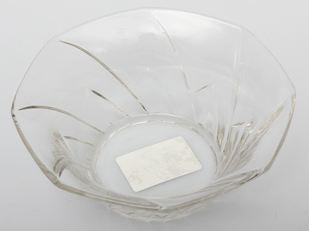 Glass serving dish for serving cookies