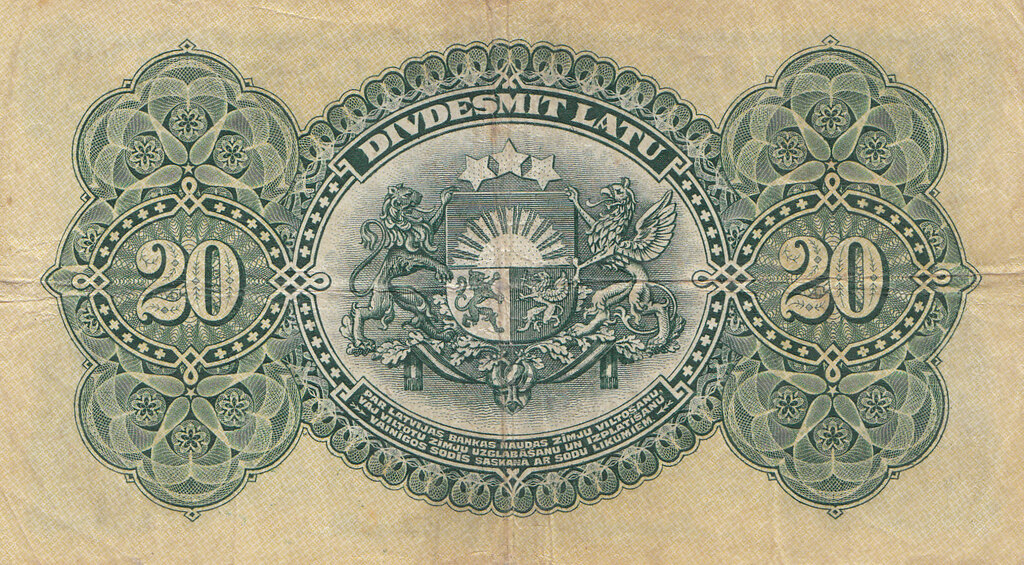 20 Lats banknote 1935