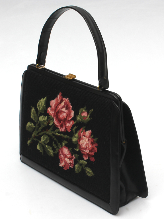 Bag with cross-stitch embroidery
