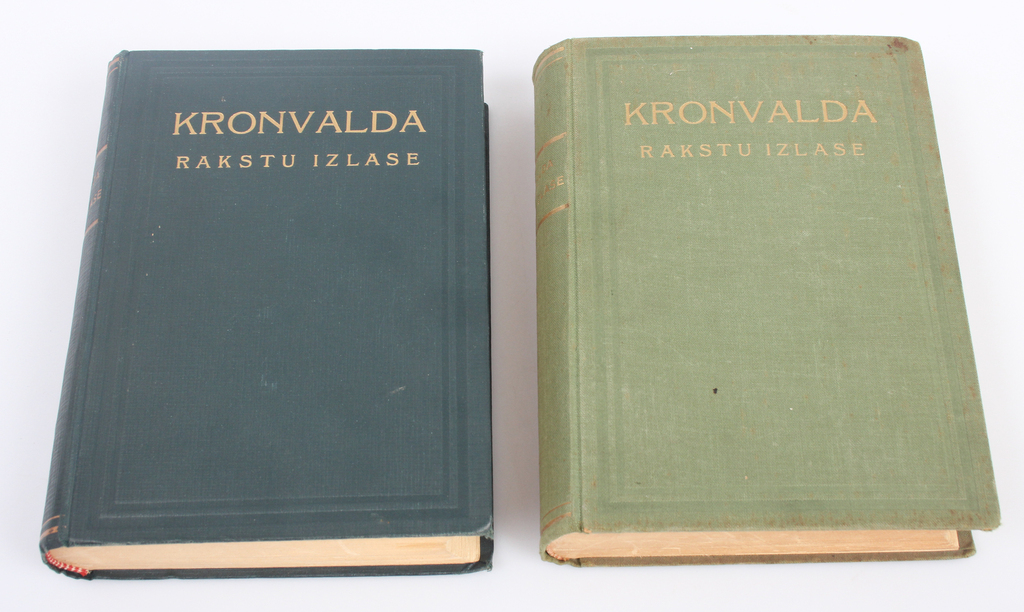 2 grāmatas - Kronvalda rakstu izlase
