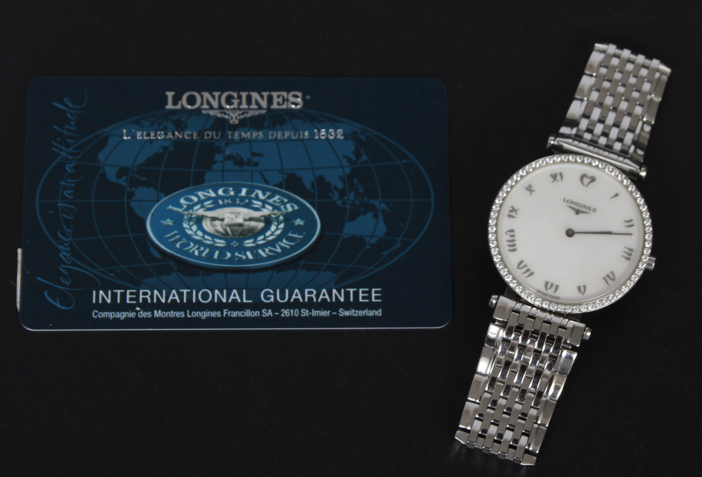 (197-017678-1) Rokas pulkstenis ar briljantiem ''Longines''