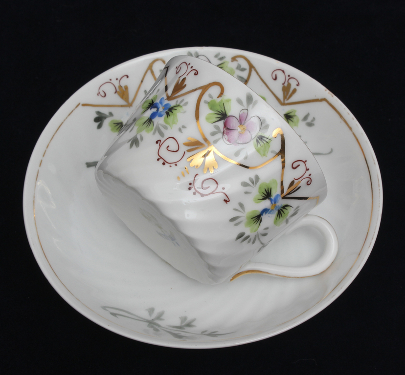 Kuznetsov porcelain cup with saucer