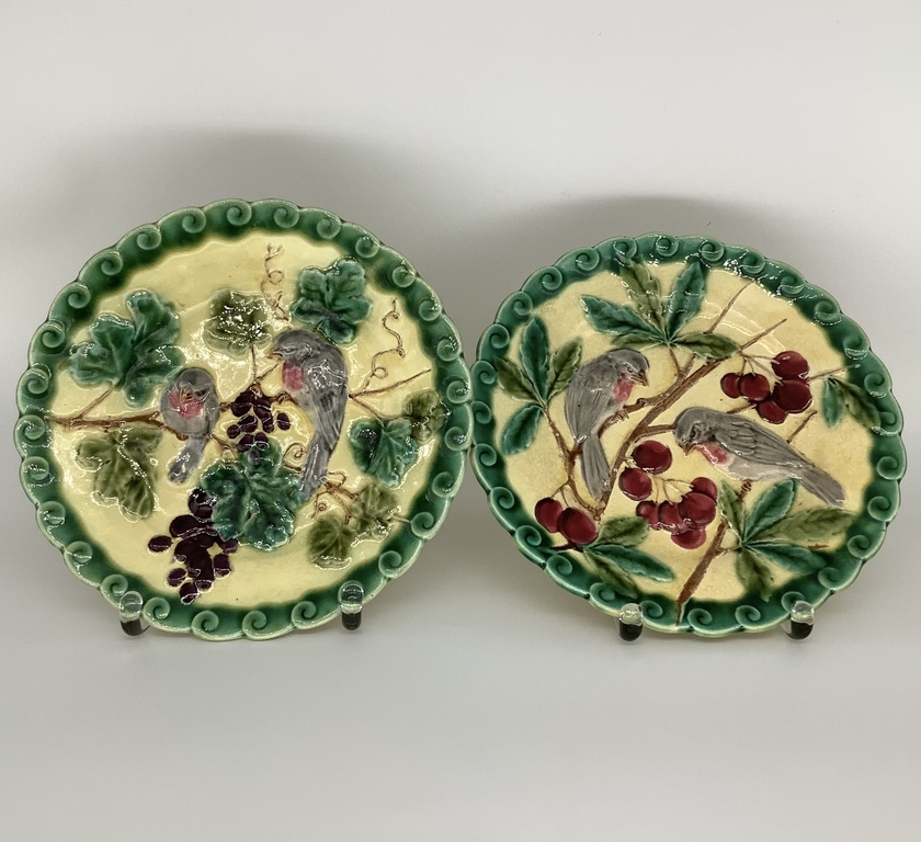 Pair of plates, Sarreguemines(France)20s of last century