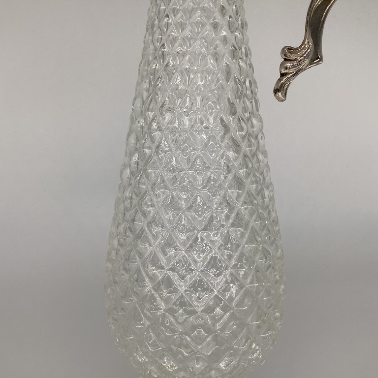 Wine decanter.France.silver plated.1940s, 1 liter.