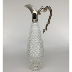 Wine decanter.France.silver plated.1940s, 1 liter.