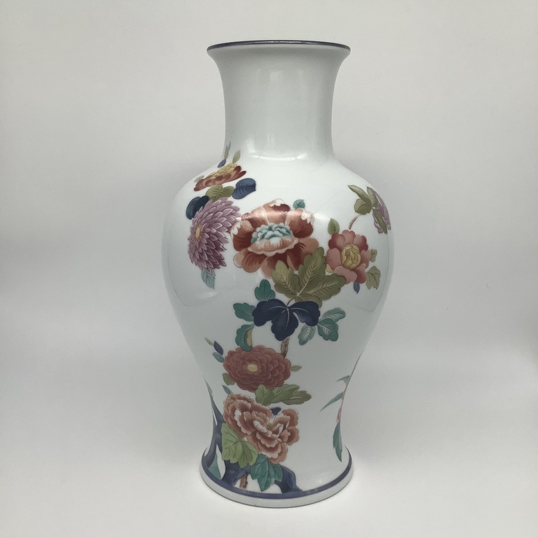 Large vase, Heinrich. FRG 1950-55, hand painted.