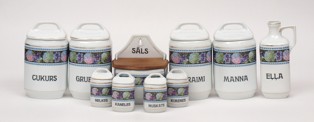 Porcelain set for spices (10 items)