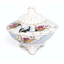 Kuznetsov porcelain sweet dish with floral decoration