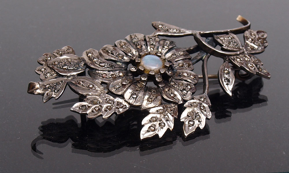 Silver brooch