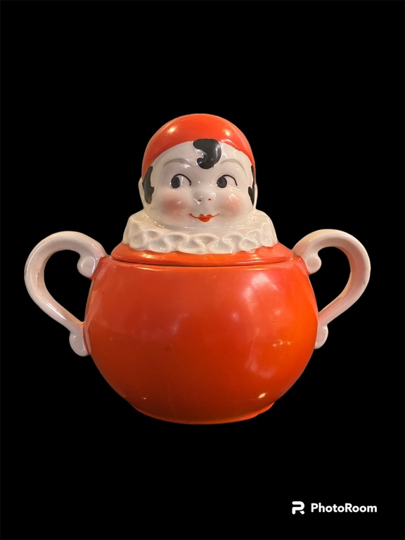 for collection, rare sugar bowl with ANNELES face, GOEBEL Germany