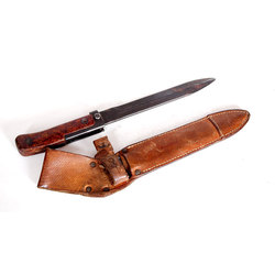 Knife with leather case