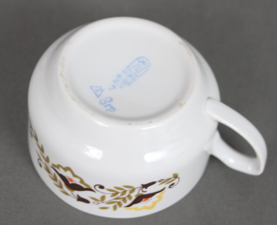 Riga porcelain cups, saucers and plates (10+11+11 pcs)