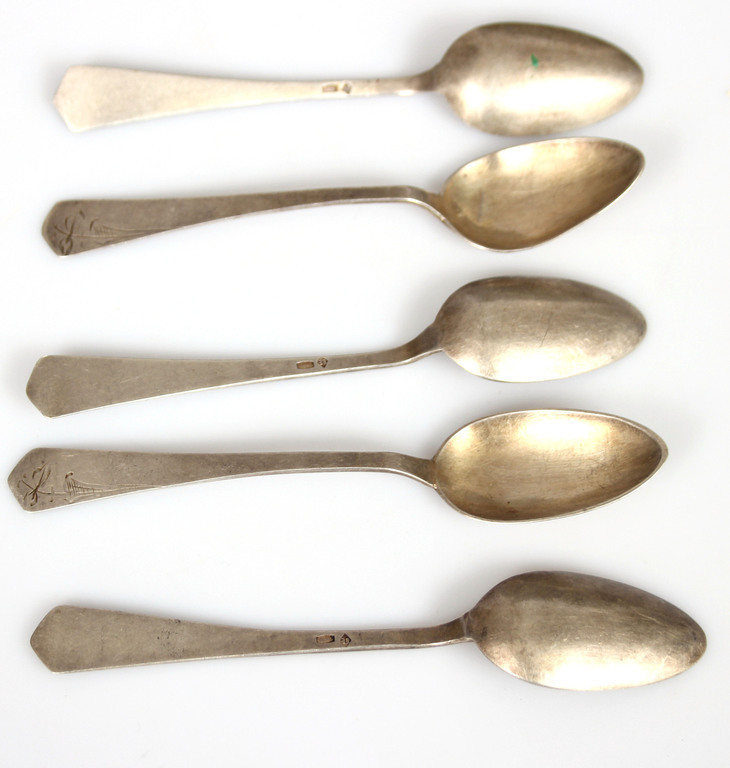 Silver teaspoons 5 pcs.