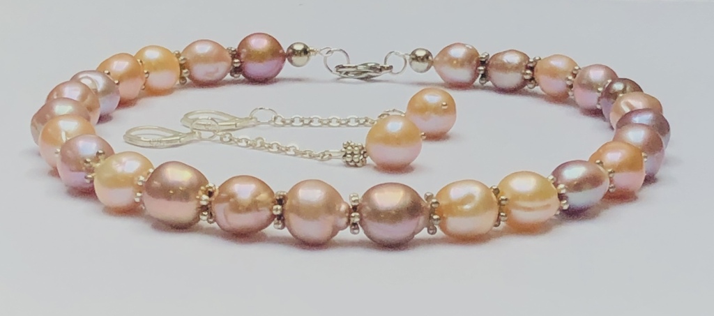 Edison Pērļu kaklarota ar auskariem. Pērles izmērs - 11-12mm