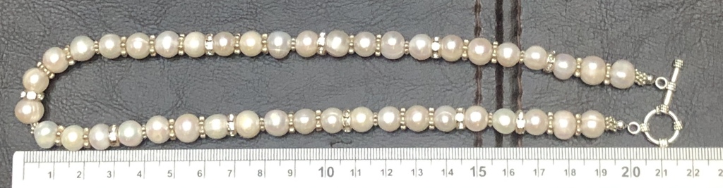 White Freshwater Pearl Necklace.