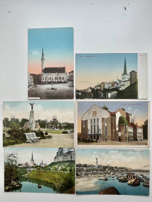 Шесть почтовых карточек Таллина