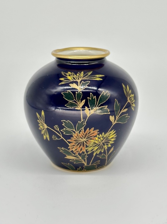 Kobolt vase Rosenthal. Hand painted, 40s