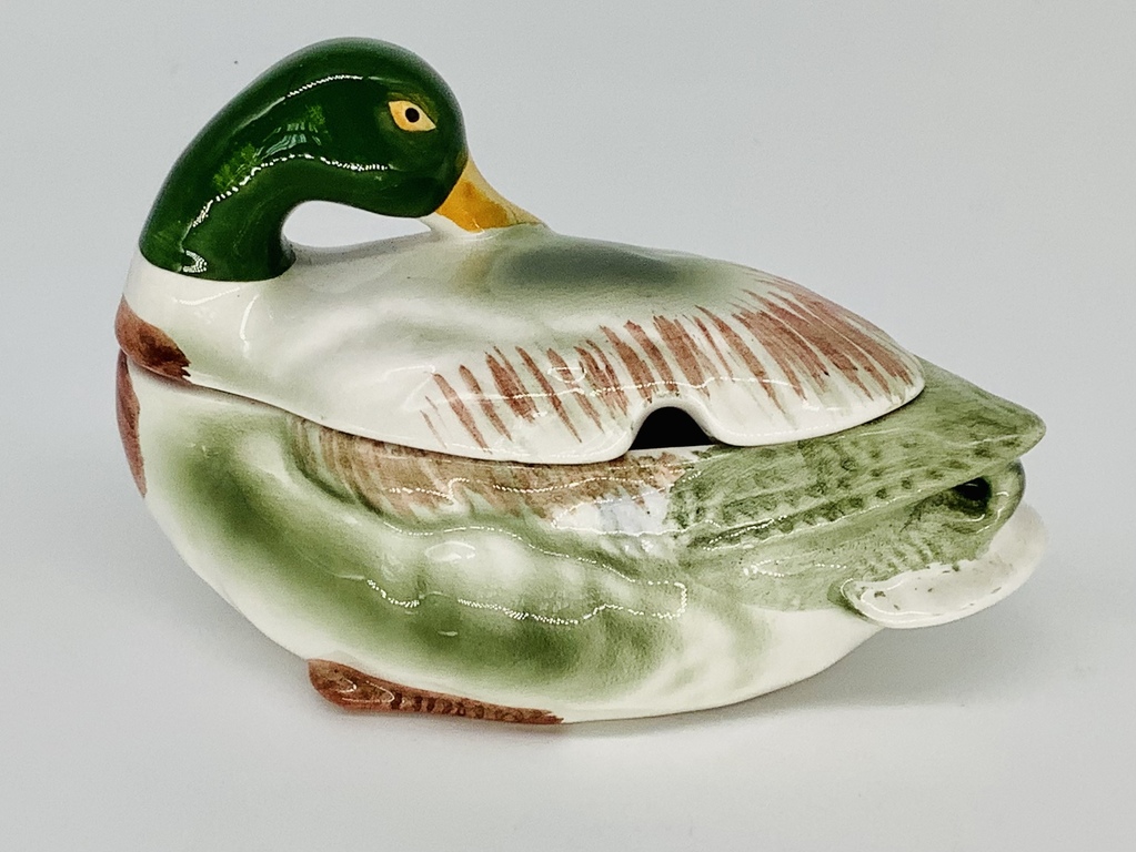 Mustard Duck.France.Hand painted