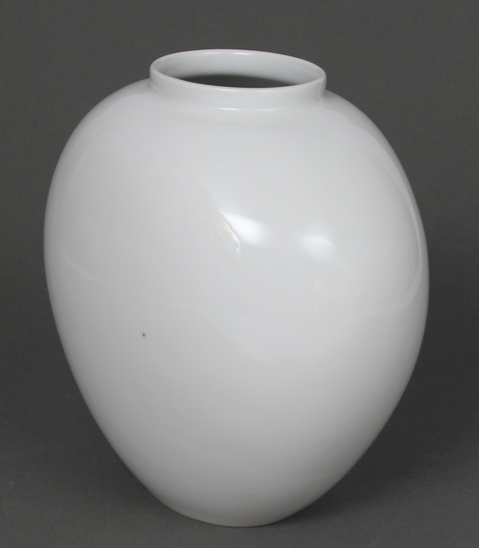 Porcelain vase without painting