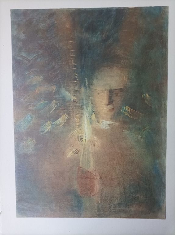 Reproductions of paintings by M. Čiurlionis, 32 reproductions.