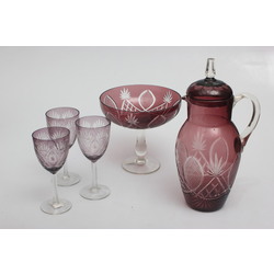 Ilguciems glass set (fruit bowl, pitcher, glasses 3 pcs.)