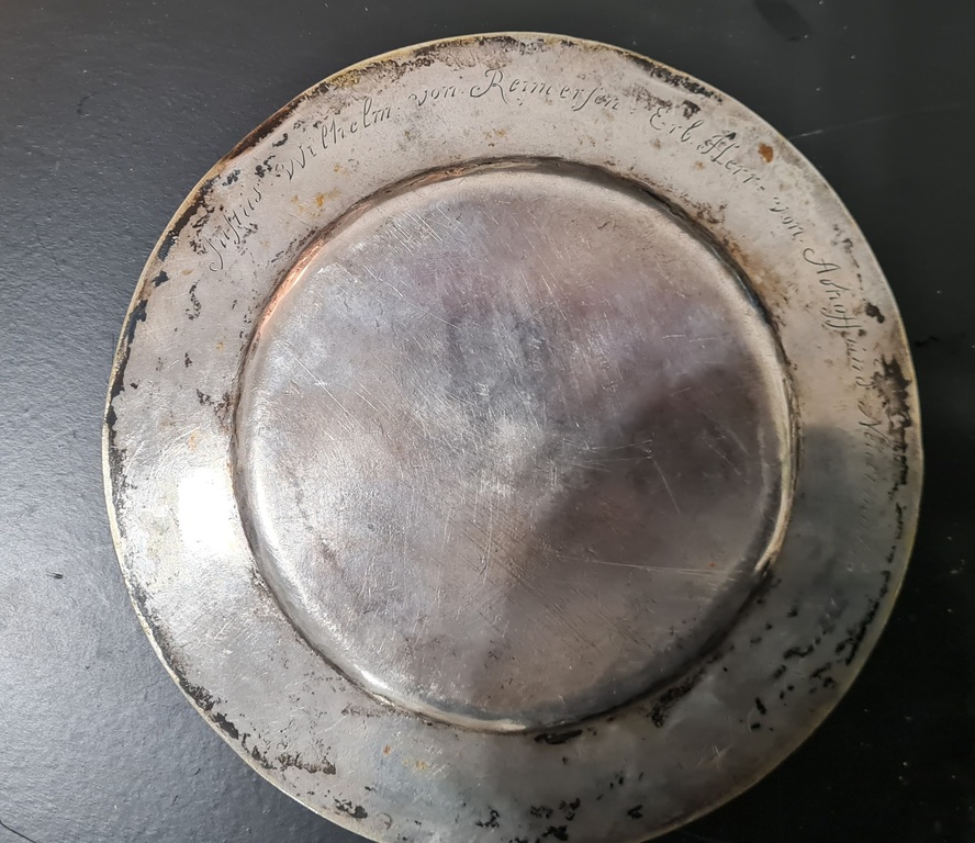 Sudraba šķīvis, 1771 gads, 129gr