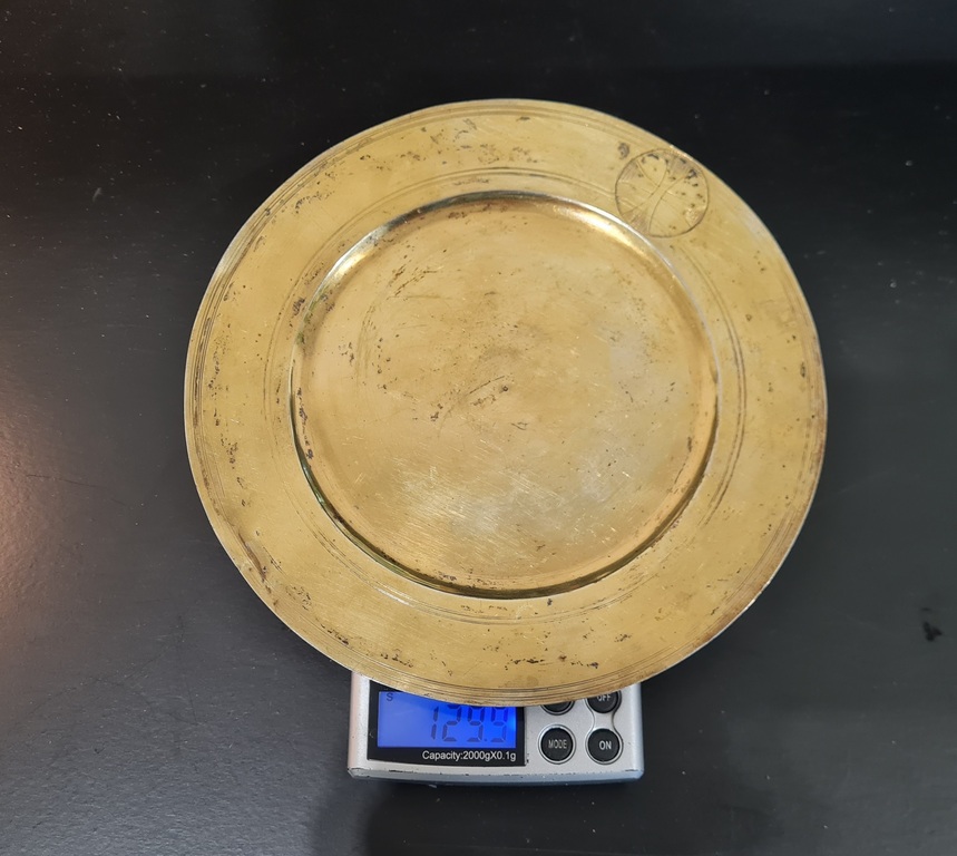 Серебряная тарелка, 1771 г., 129 гр.