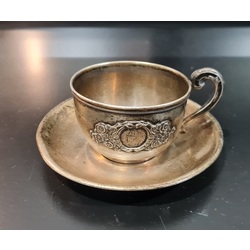 Silver tea/coffee cup with decorations. 107 grams. 1941